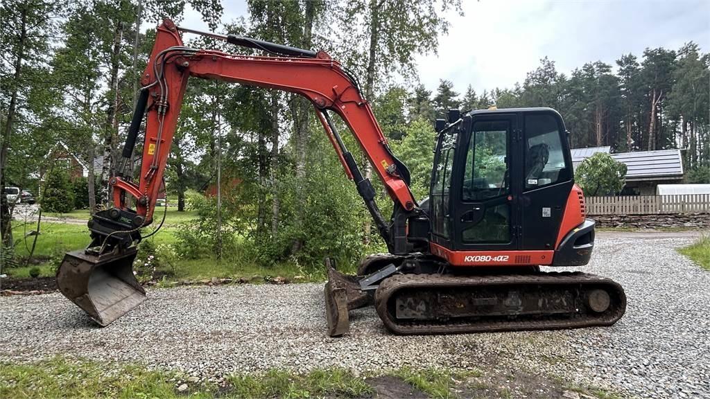 Kubota KX080 – 4a2 Mini Escavadoras <7t