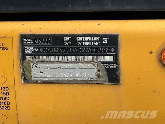 CAT M 322 D Escavadoras especiais
