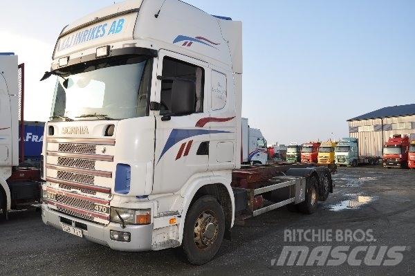 Scania 124 6X2 470 Camiões porta-contentores