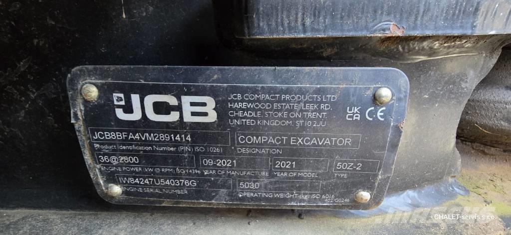 JCB 50 Z-2 Mini Escavadoras <7t