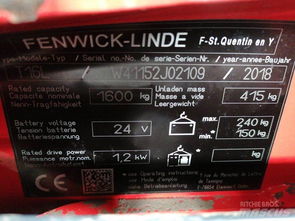 Linde T16L Porta palettes
