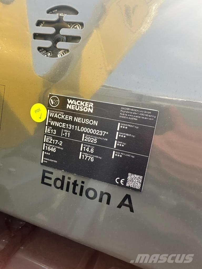 Wacker Neuson EZ 17 Mini Escavadoras <7t
