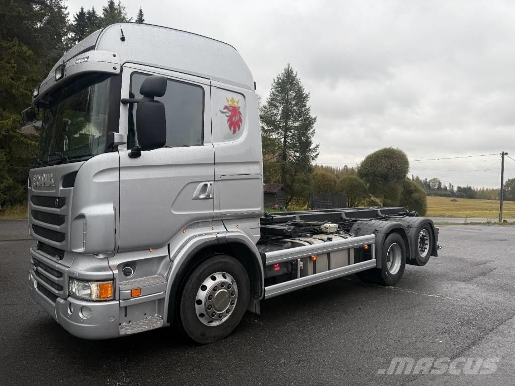 Scania R480 6X2*4 Camiões caixa desmontável com elevador de cabo