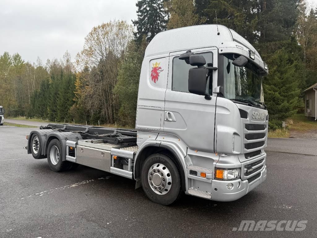 Scania R480 6X2*4 Camiões caixa desmontável com elevador de cabo