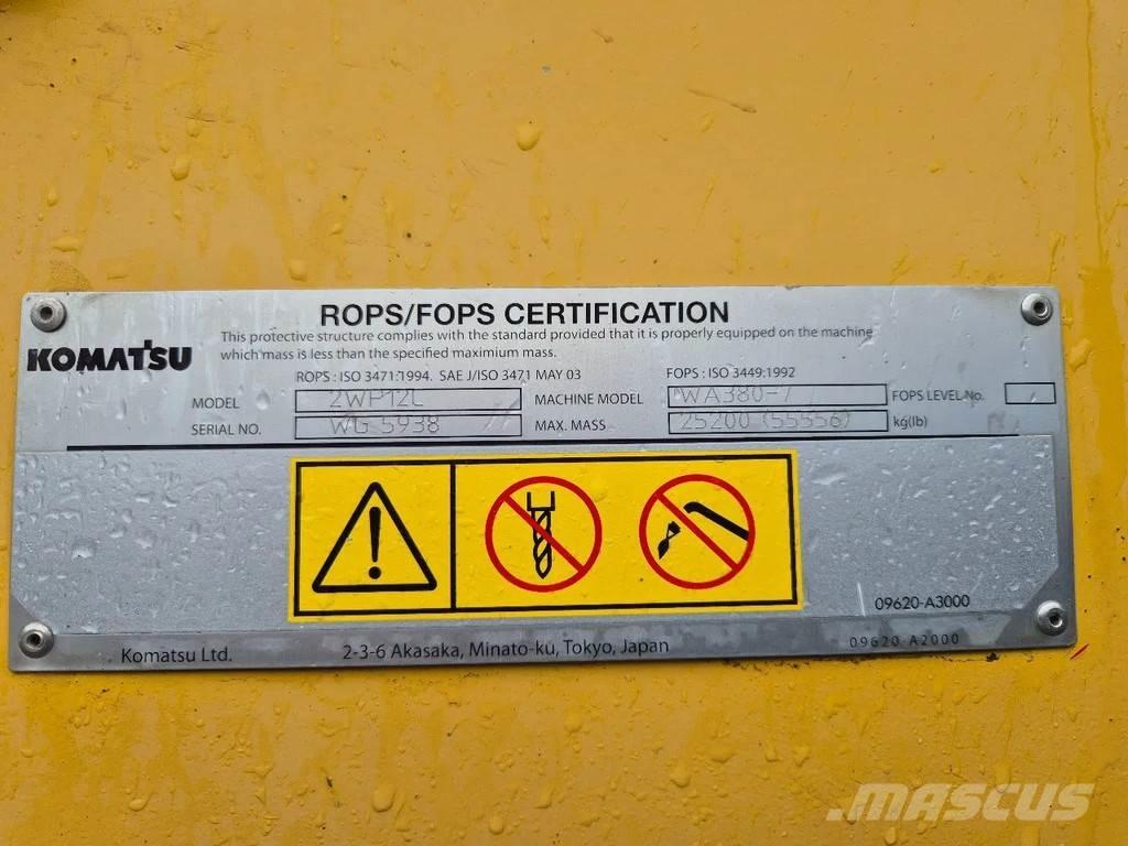 Komatsu WA 380 - 7 Pás carregadoras de rodas