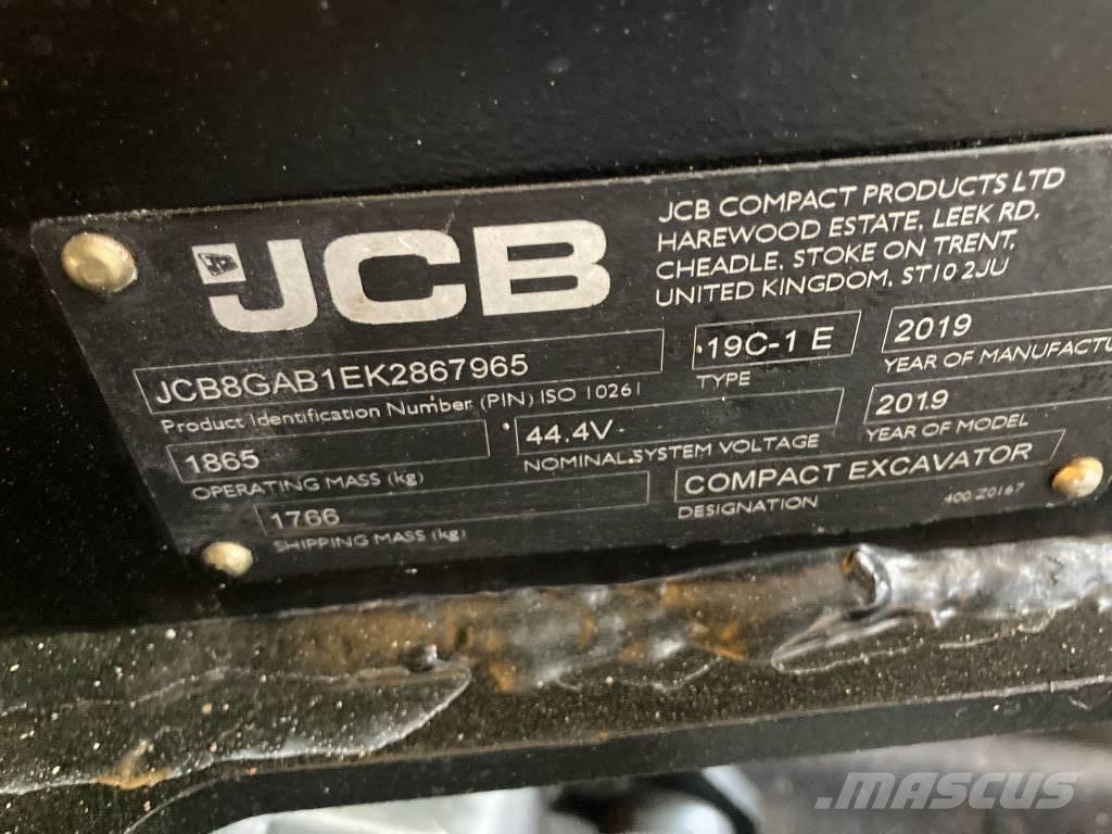 JCB 19 C-IE Mini Escavadoras <7t