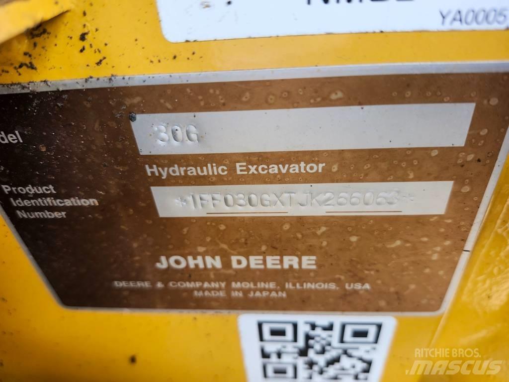 DEERE 30G Mini Escavadoras <7t