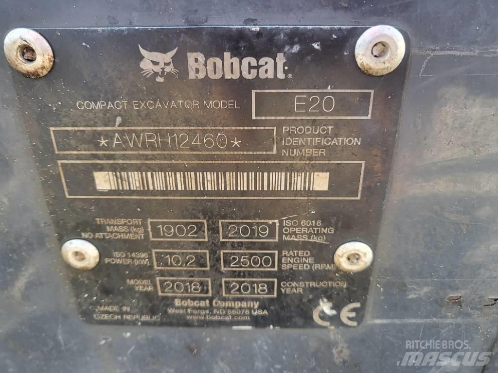 Bobcat E20z Mini Escavadoras <7t