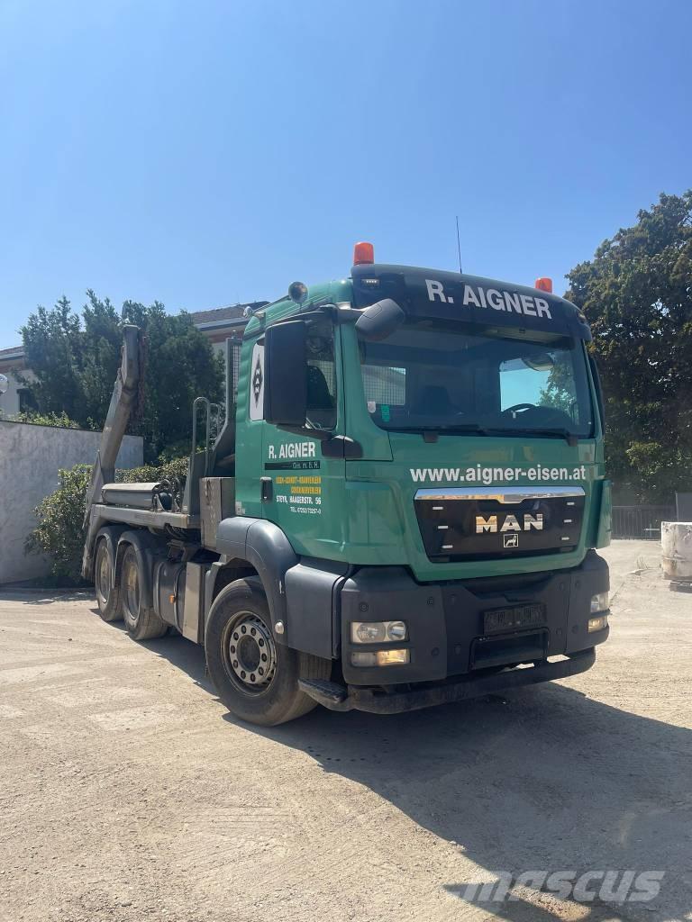 MAN TGS 26.440 BLS Camiões caixa desmontável com elevador de cabo