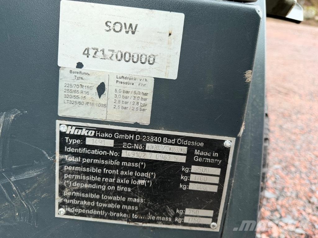 Hako Citymaster 1600 Varredoras