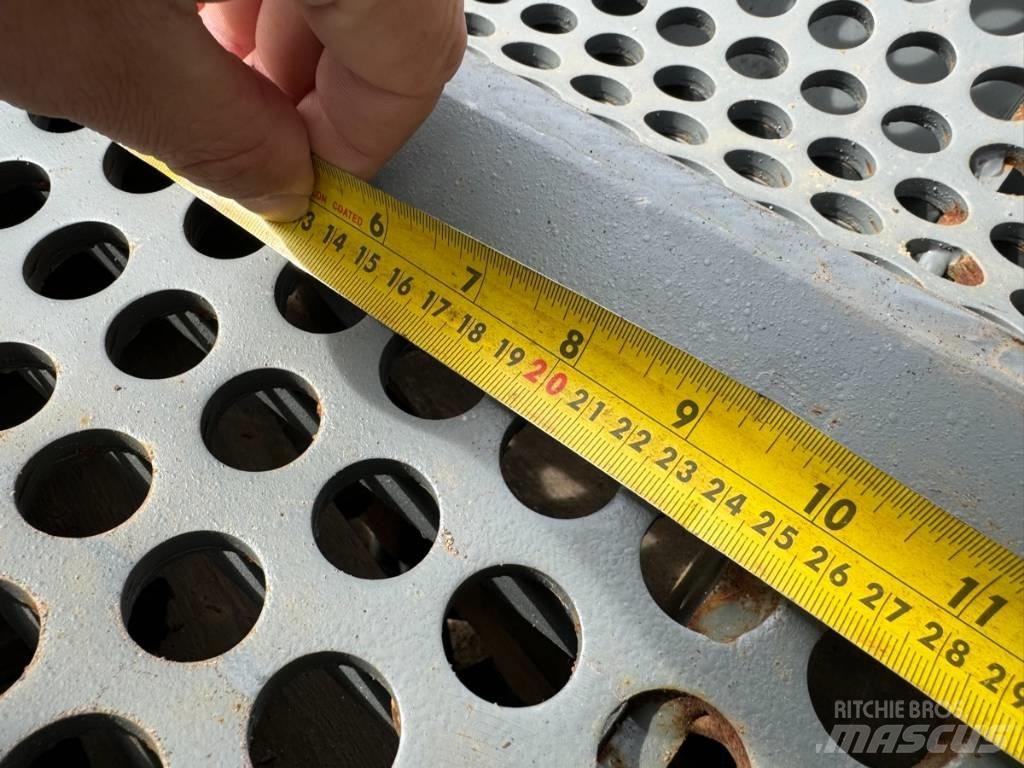 Untha RS50 Screen Peças de substituição de equipamento de resíduos, reciclagem e pedreiras