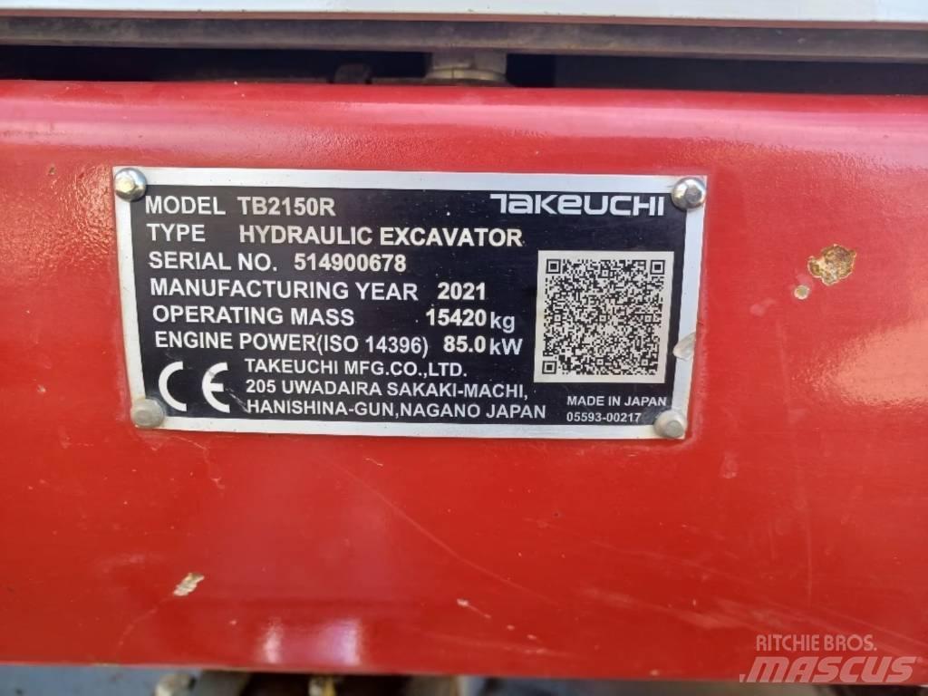 Takeuchi TB 2150 R Escavadoras de rastos