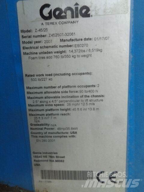 Genie Z45/25 Elevadores braços articulados