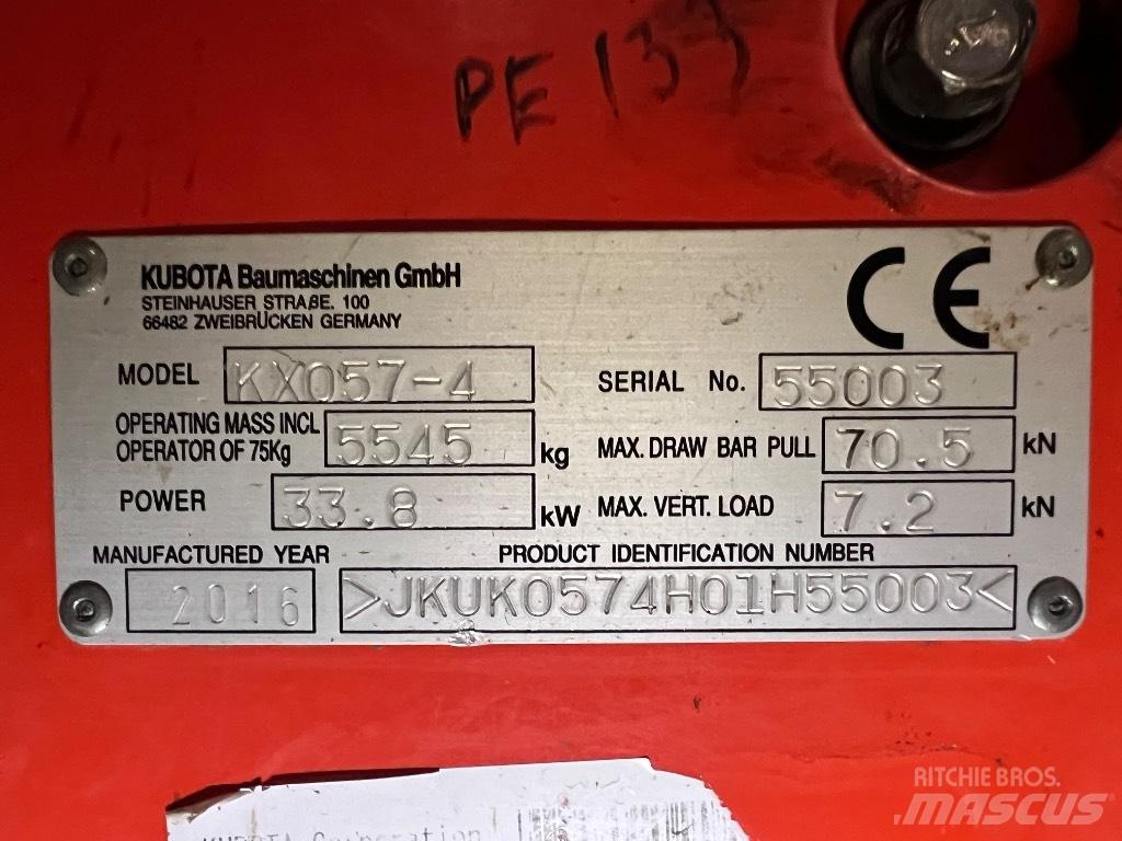 Kubota KX057 Mini Escavadoras <7t