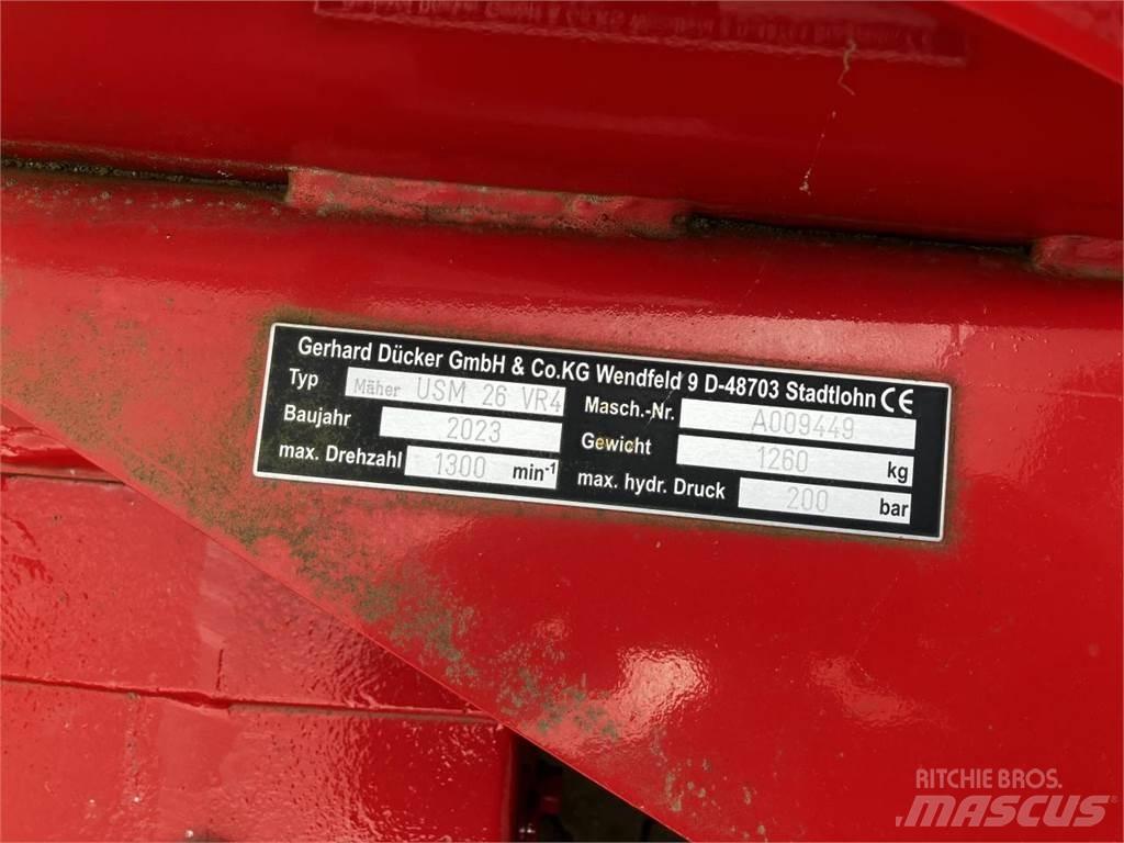 Dücker USM-26 VR4 Gadanheiras e cortadores de folhas para pastos