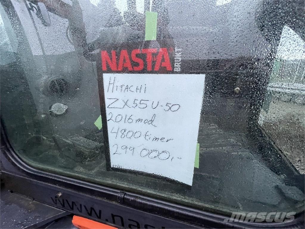 Hitachi ZX55U-5 Mini Escavadoras <7t