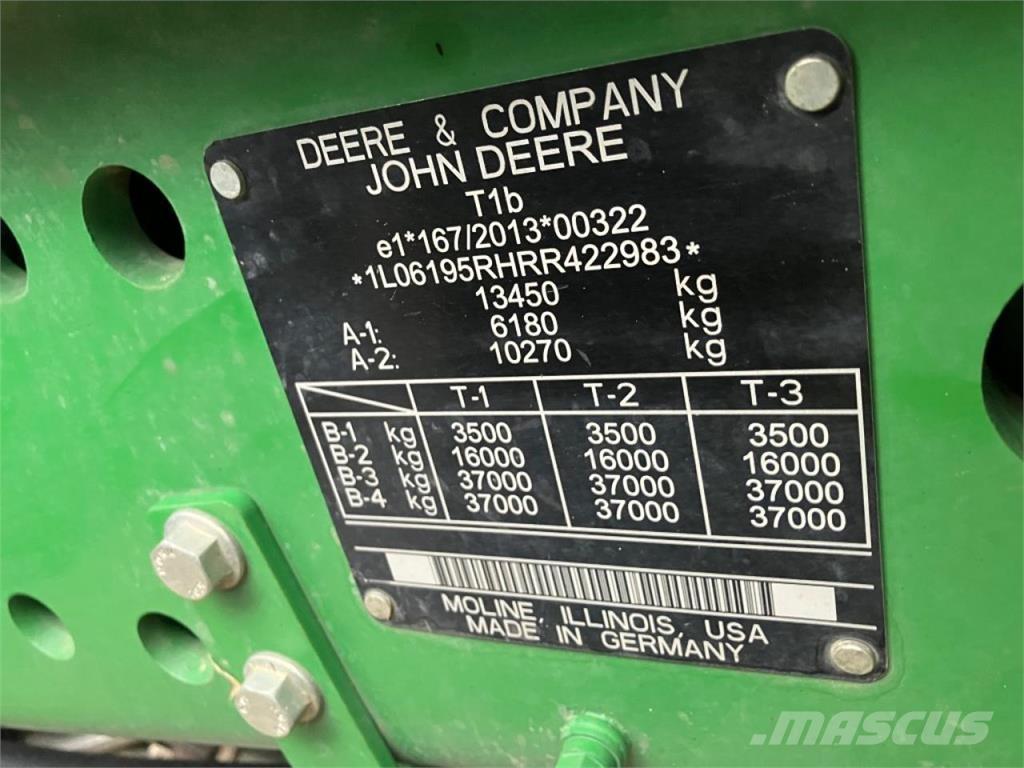 John Deere 6R 195 Tratores Agrícolas usados