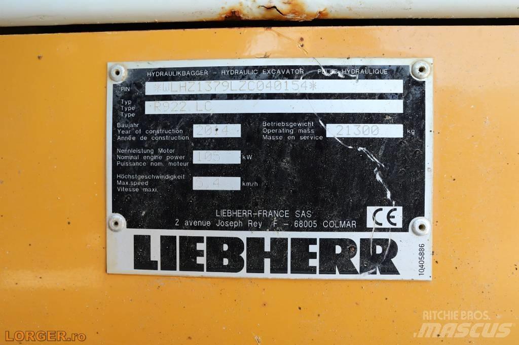 Liebherr R 922 LC Escavadoras de rastos