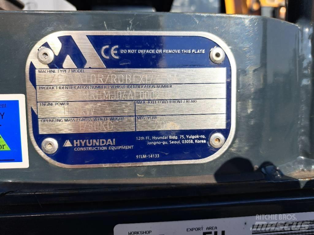 Hyundai R17Z-9AK Mini Escavadoras <7t