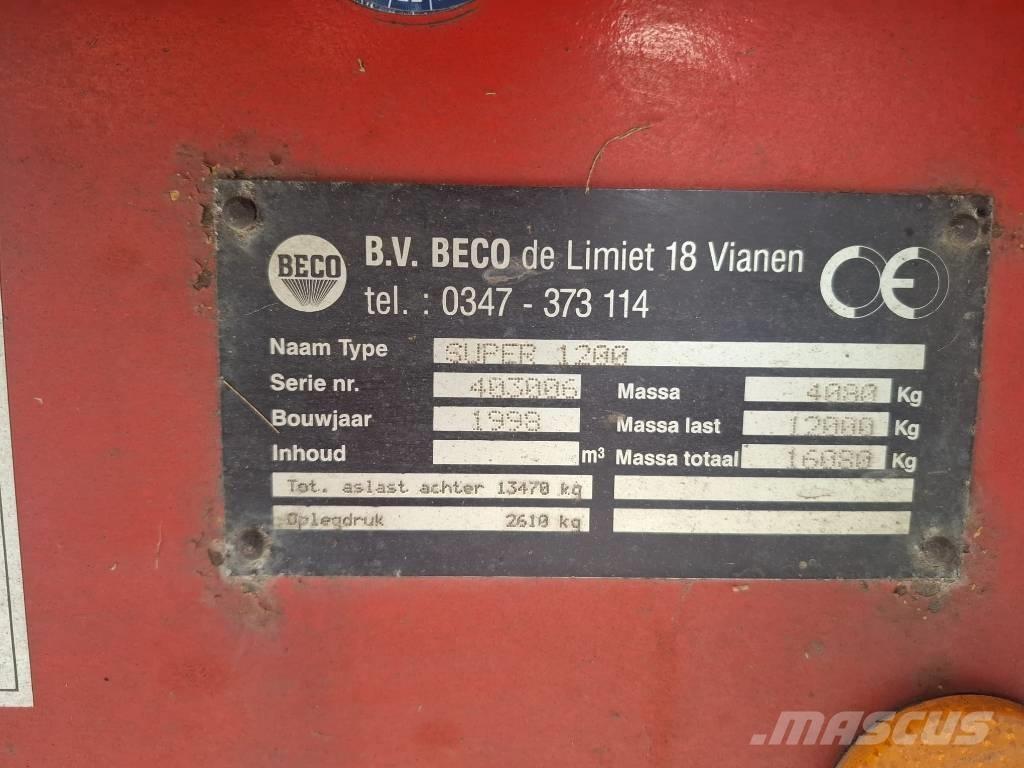 Beco Super 1200 Reboques Agrícolas basculantes