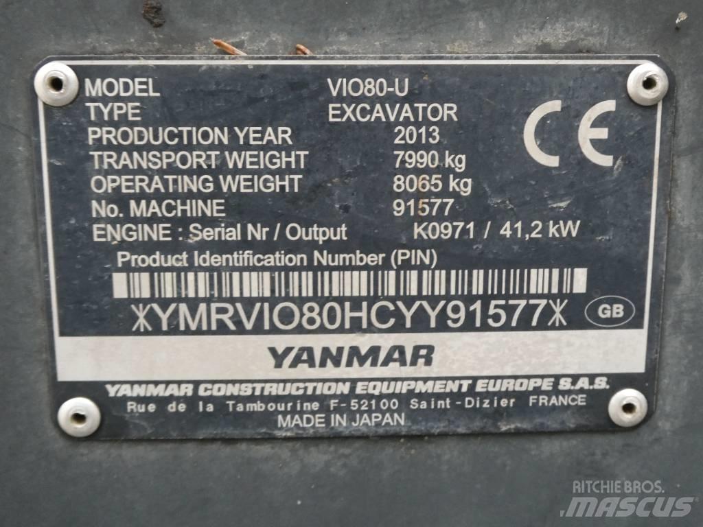 Yanmar Vio 80 U Escavadoras Midi 7t - 12t