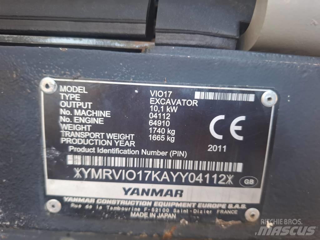 Yanmar Vio 17 Mini Escavadoras <7t