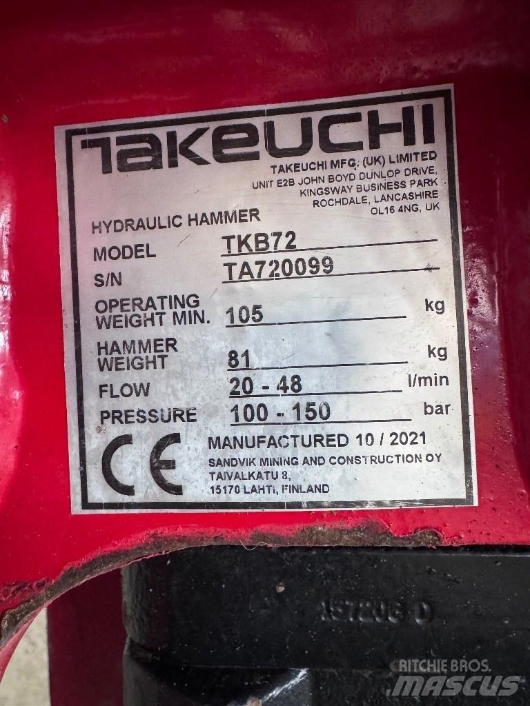 Takeuchi TB 219 Mini Escavadoras <7t