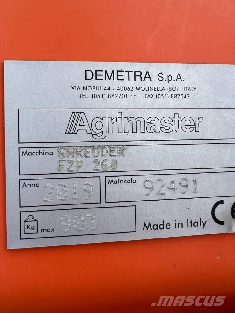 Agrimaster FZP 260 Gadanheiras e cortadores de folhas para pastos