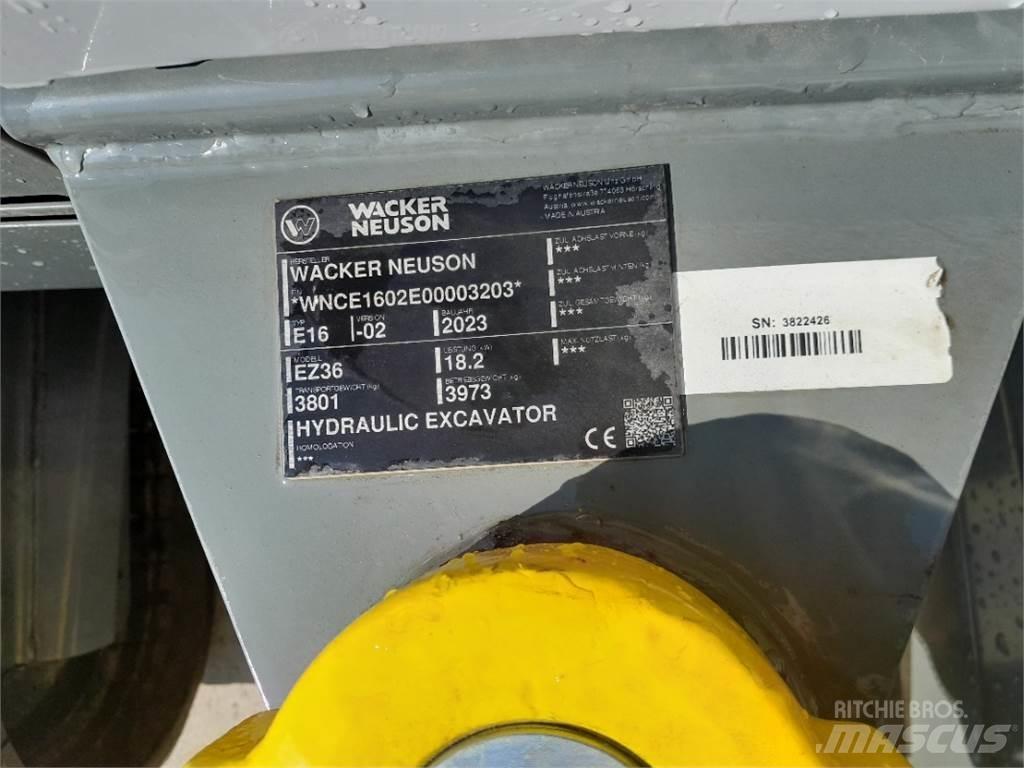 Wacker Neuson EZ36 Mini Escavadoras <7t
