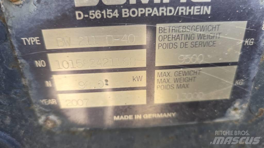 Bomag BW 211 D-40 Cilindros Compactadores tandem