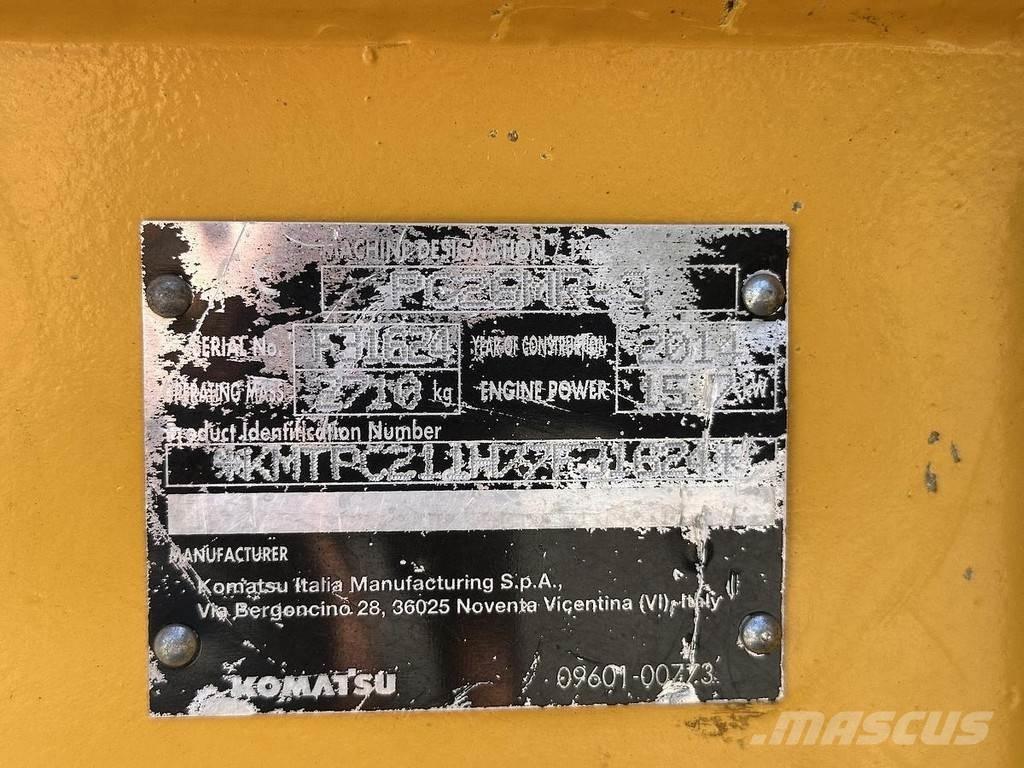 Komatsu PC26MR-3 Mini Escavadoras <7t