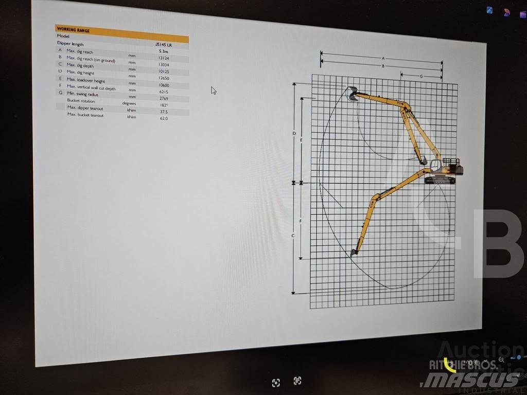JCB JS 145 LR Escavadoras de rastos