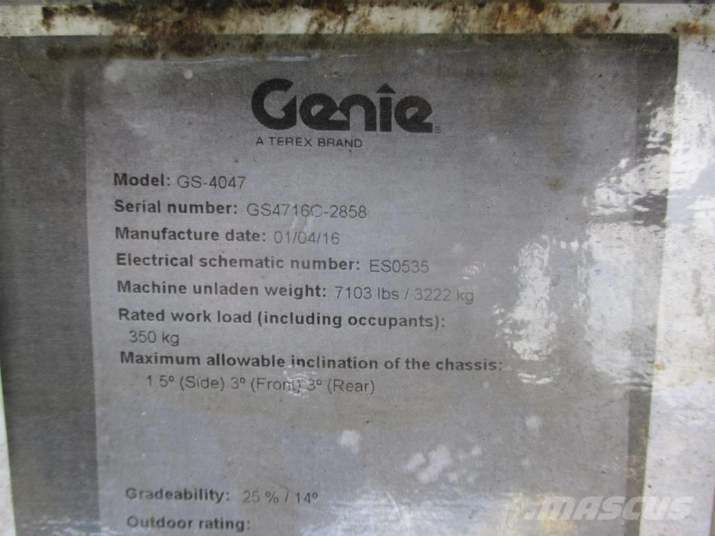 Genie GS 4047 Elevadores de tesoura