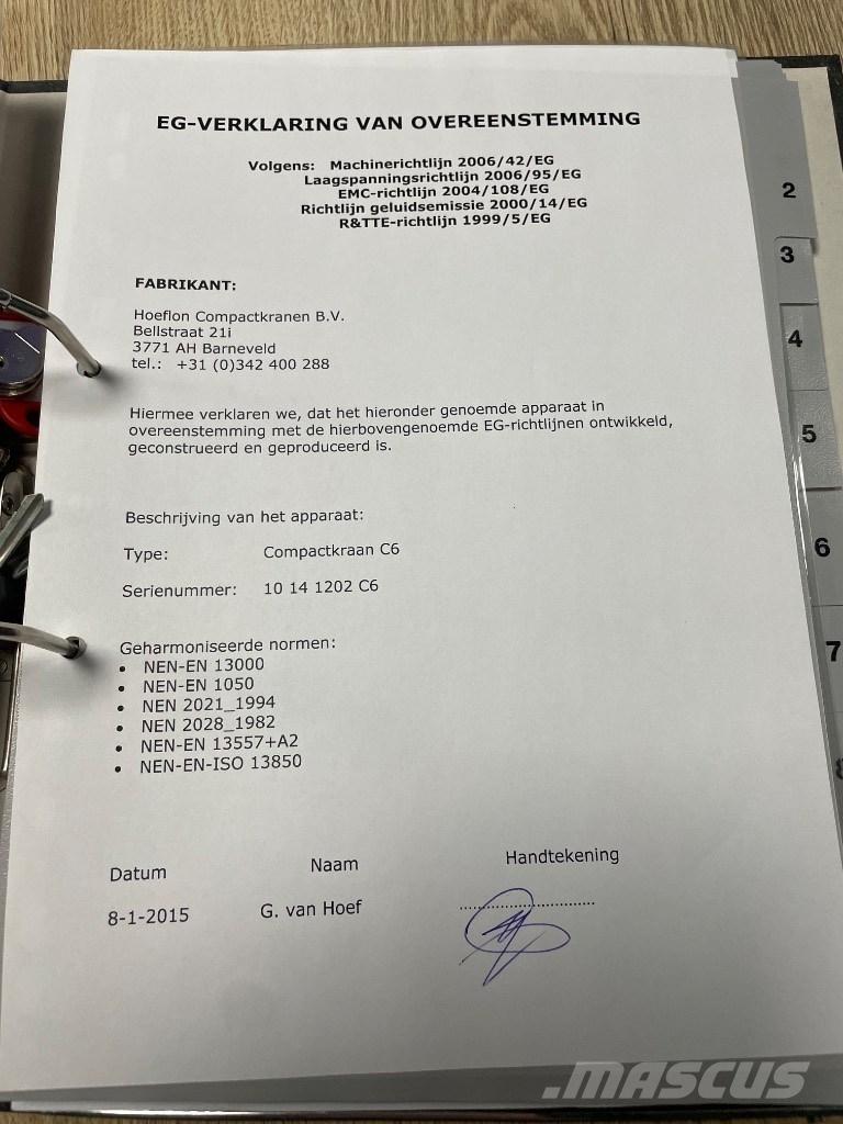 Hoeflon C 6 SOLD Mini gruas