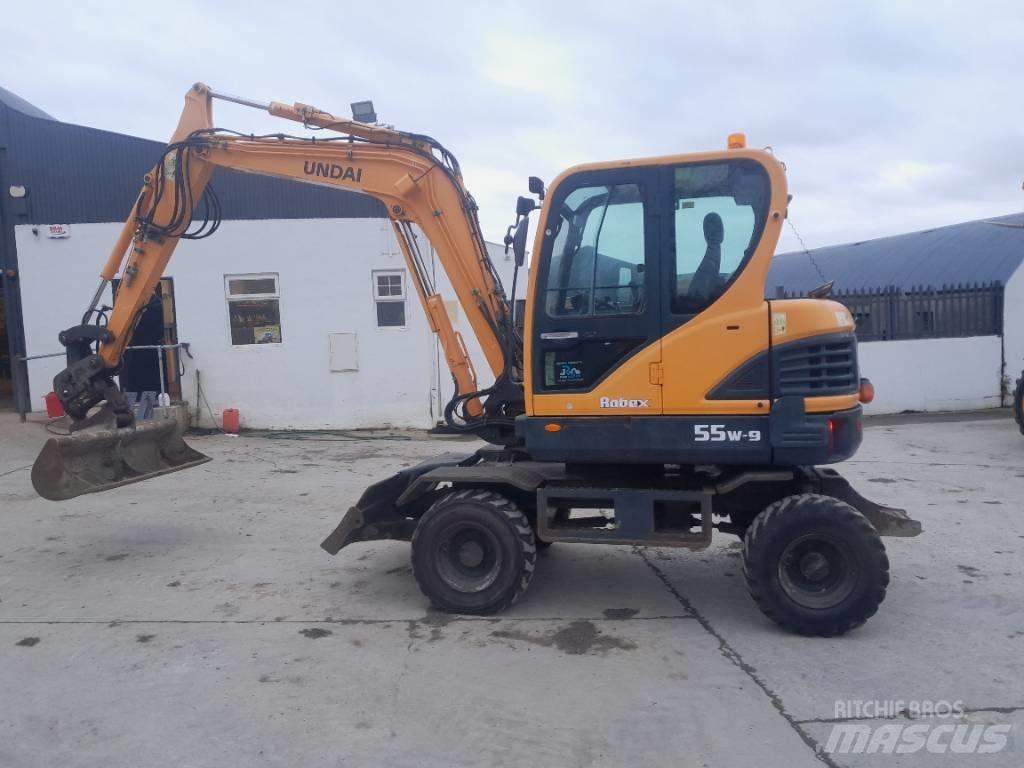 Hyundai R55 W-9 Escavadoras de rodas