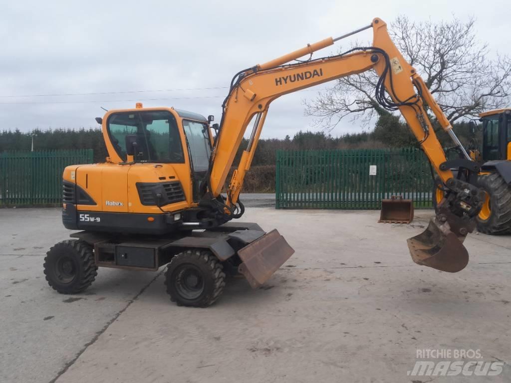 Hyundai R55 W-9 Escavadoras de rodas