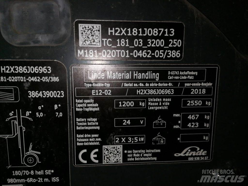 Linde E12-02 Empilhadores eléctricos