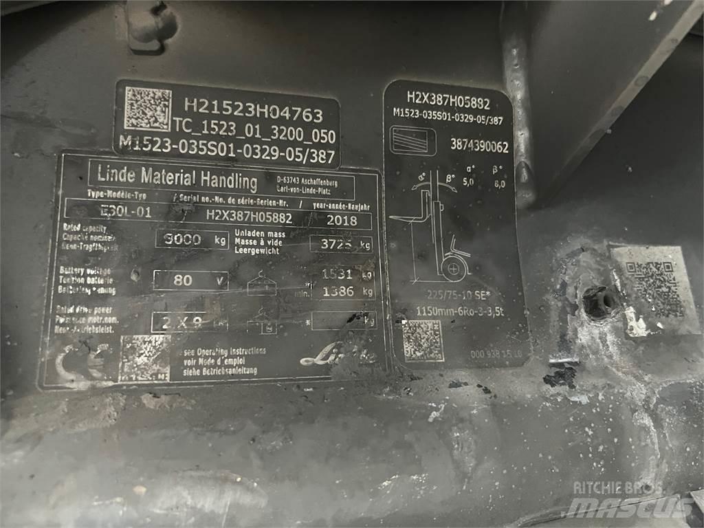 Linde E30L-01 Empilhadores eléctricos
