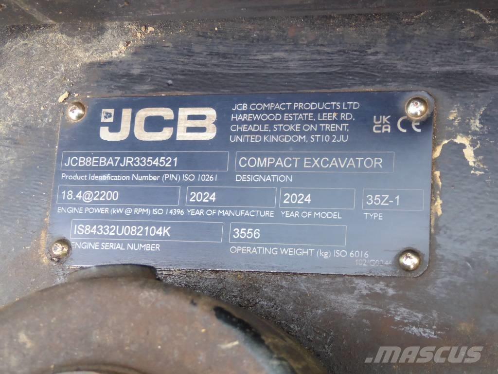 JCB 35Z-1 Mini Escavadoras <7t