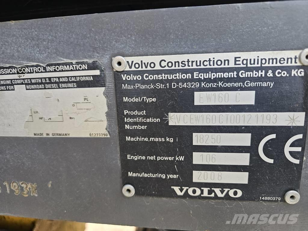 Volvo EW 160 C Escavadoras de rodas