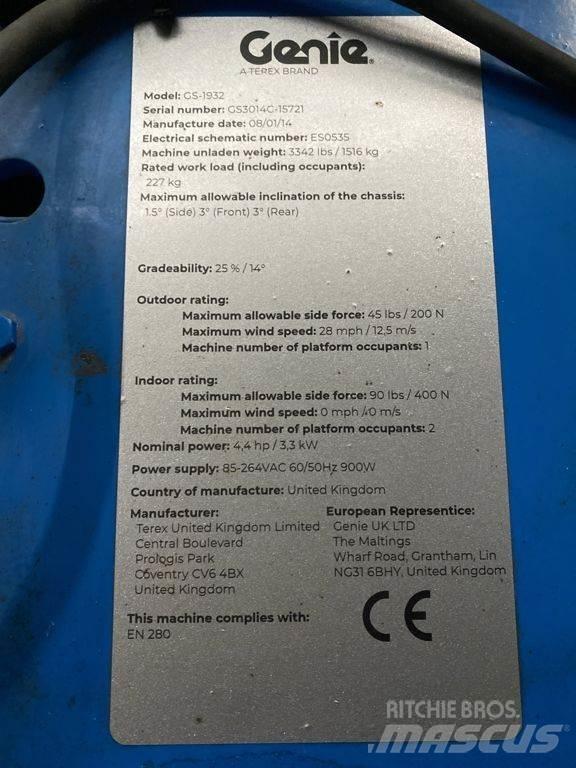 Genie GS1932 Elevadores de tesoura