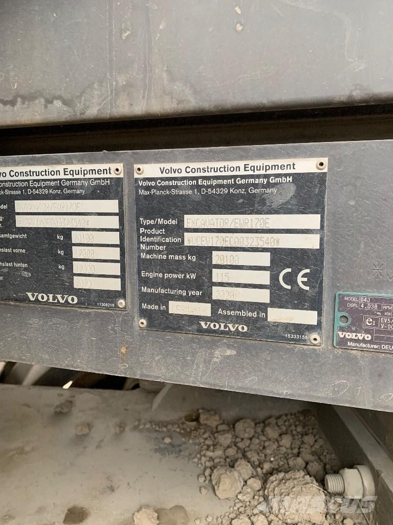 Volvo EWR 170 E Escavadoras de rodas