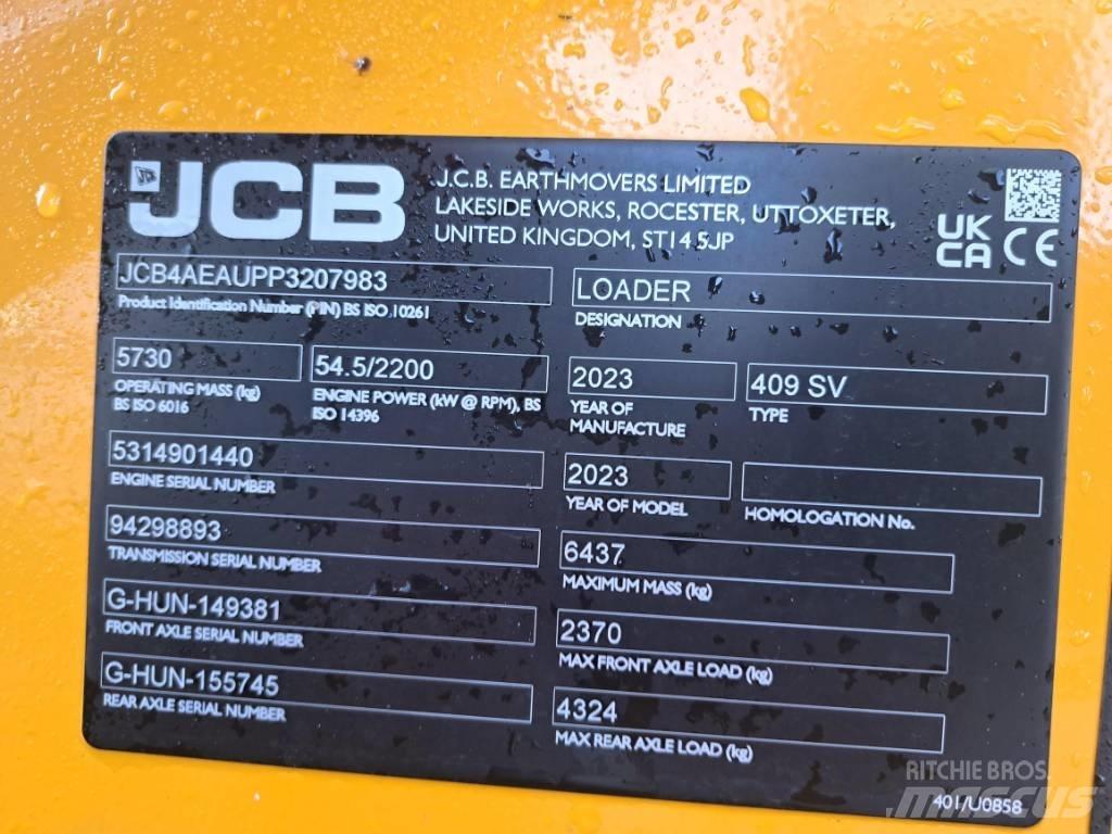 JCB 409 SV NE Pás carregadoras de rodas