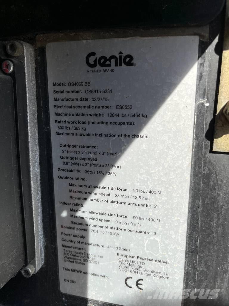 Genie GS 4069 BE Elevadores de tesoura