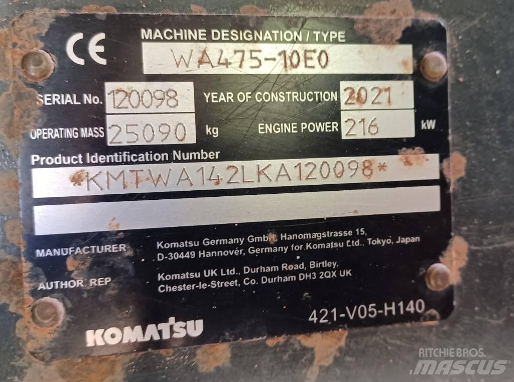 Komatsu WA 475-10E0 Pás carregadoras de rodas