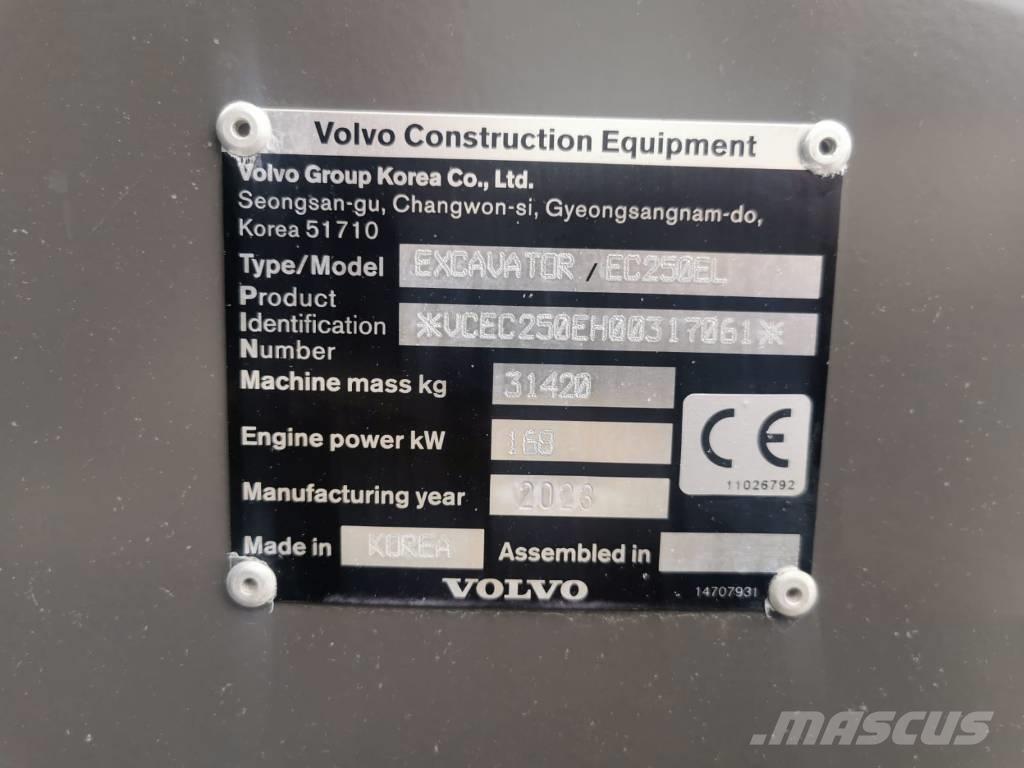 Volvo EC250EL Escavadoras de rastos