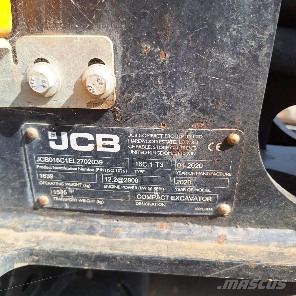 JCB 16 C-1 Mini Escavadoras <7t
