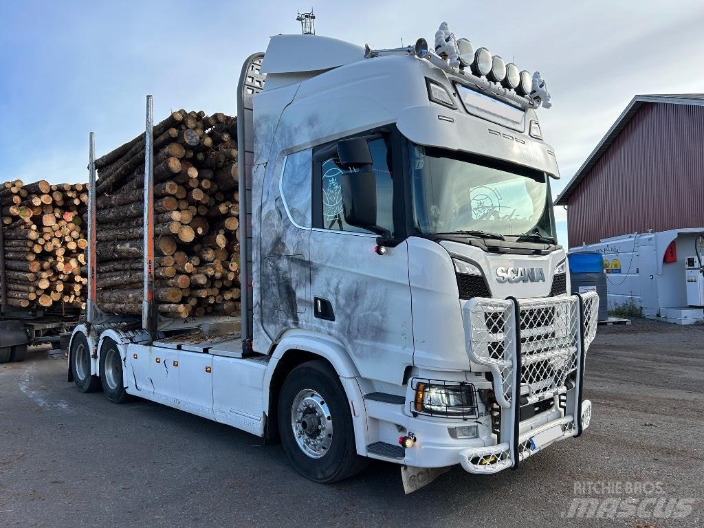 Scania R 650 Camiões de transporte de troncos