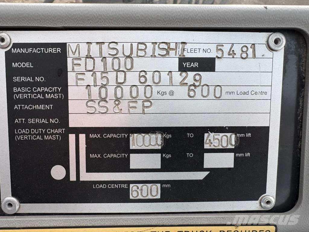 Mitsubishi FD 100 Empilhadores Diesel
