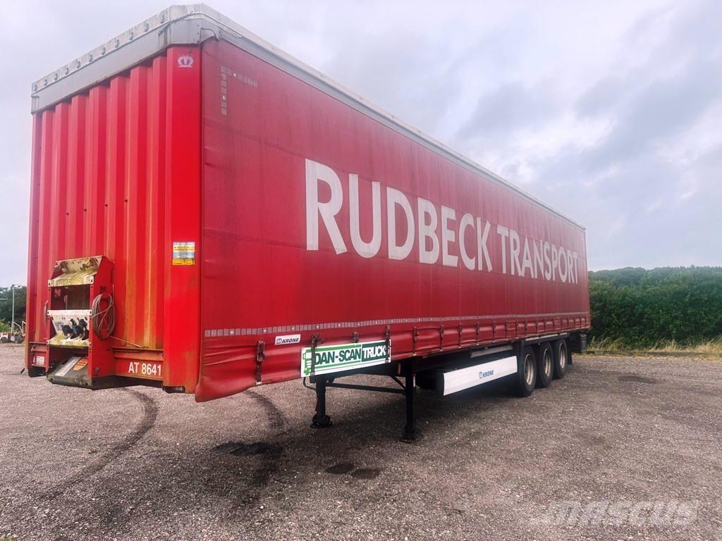 Krone 3 aksl. Semi Reboques Cortinas Laterais